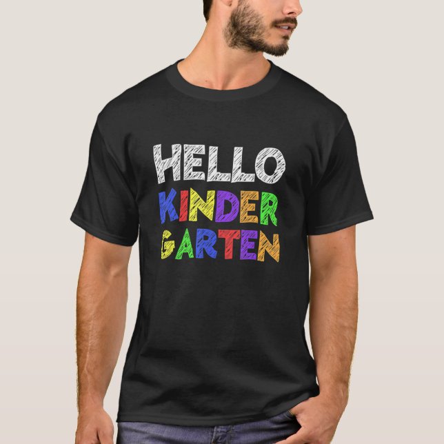 Camiseta Dinosaur Adiós Pre K Hello Kindergarten El Día Pas (Anverso)