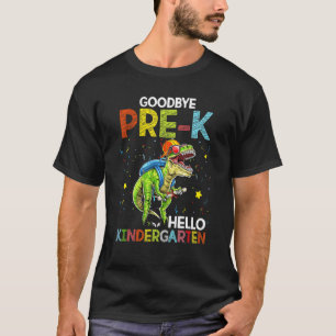 Camiseta Dinosaur Adiós Pre K Hello Kindergarten El Día Pas