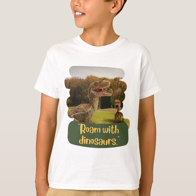 CAMISETA DINOSAUR ANIMAL CITA DISEÑOS (Anverso)