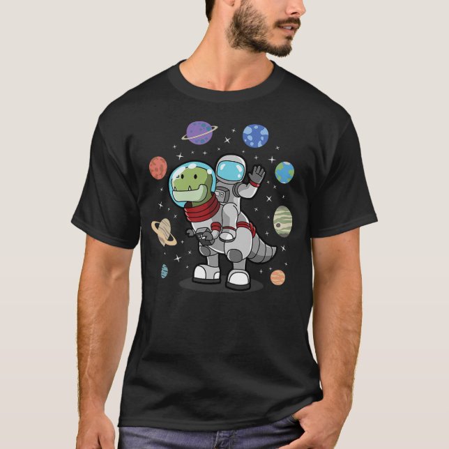 Camiseta Dinosaur, Astronaut & Planets, Space & Dino, Space (Anverso)