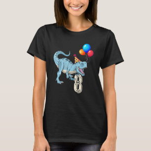 Camiseta Dinosaur Balloon T Rex 8th Birthday Kid Boy Girl