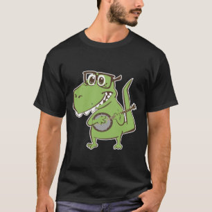 Camiseta Dinosaur Banjo Music Animal