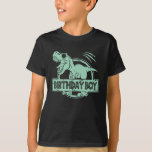 Camiseta Dinosaur Birthday Boy<br><div class="desc">Presentamos la Camiseta Dinosaur Birthday Boy, una camisa asombrosamente asombrosa que hará de tu niñita el centro de atención en su día especial. Esta camiseta combina la emoción de los cumpleaños con la fascinación eterna de los dinosaurios, creando un diseño divertido y aventurero que a cualquier chico de cumpleaños le...</div>