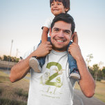 Camiseta Dinosaur Birthday Dad<br><div class="desc">Camiseta de 2º cumpleaños de Dinosaurio para papá,  se puede personalizar a cualquier edad.</div>