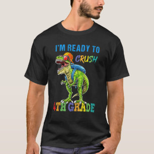 Camiseta Dinosaur Boy Kid Ready Crush 4º Grado Back