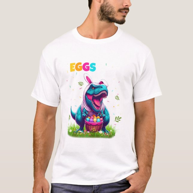 Camiseta Dinosaur Bunny T rex Boys (Anverso)