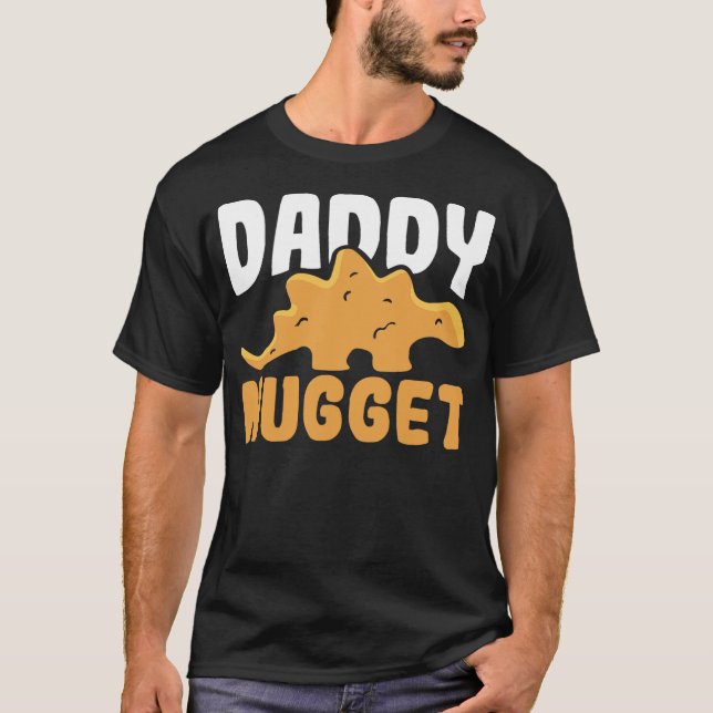 Camiseta Dinosaur Chicken Dady Nugget Men Dino Nugget (Anverso)
