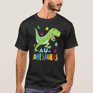 Camiseta Dinosaur Conciencia del Autismo Rex Rawr Rompecabe