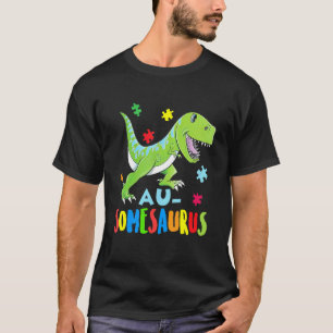 Camiseta Dinosaur Conciencia del Autismo Rex Rawr Rompecabe