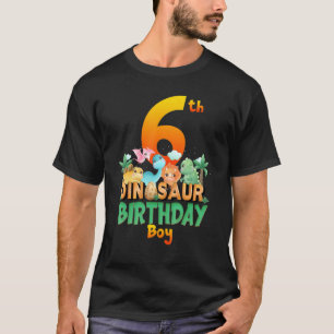 Camiseta Dinosaur Dino Birthday Boy Trex Group Edad de Mata