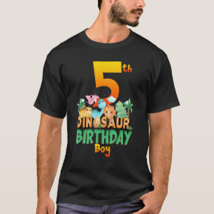 Camiseta Dinosaur Dino Birthday Boy Trex Group Edad de Mata