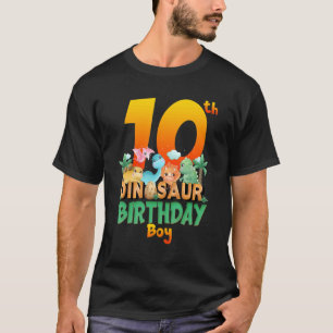 Camiseta Dinosaur Dino Birthday Boy Trex Group Edad de Mata