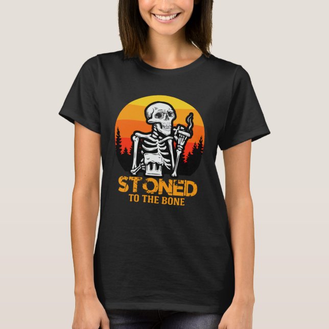 Camiseta Dinosaur Dino Skeleton Skull Halloween Spooky Tric (Anverso)