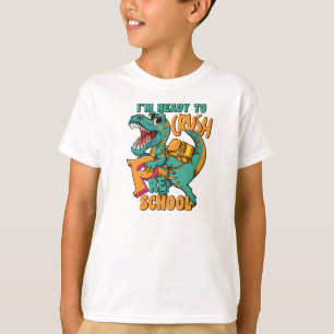 Camiseta Dinosaur Estoy Listo Aplastar Preescolar