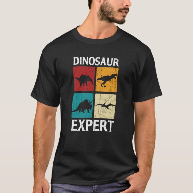 Camiseta Dinosaur Expert Rex Dino Tyrannosaurus Rex (Anverso)