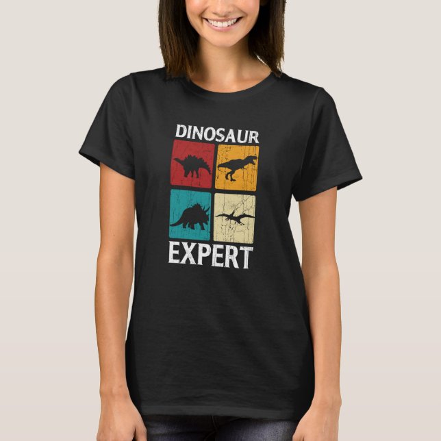 Camiseta Dinosaur Expert Rex Dino Tyrannosaurus Rex (Anverso)
