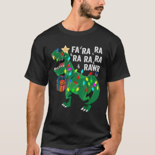 Camiseta Dinosaur Fa Ra Ra Rawr Dinosaur T Rex Christm