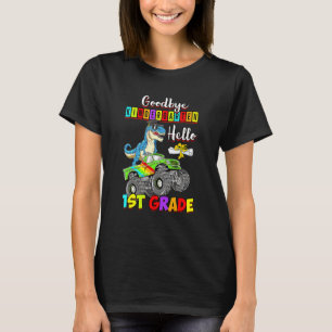 Camiseta Dinosaur Goodbye Kindergarten Graduación Hola 1er