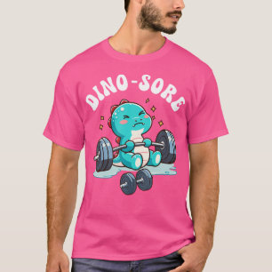 Camiseta Dinosaur Gym Fitness Lifout Pesos de entrenamiento