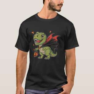 Camiseta Dinosaur Halloween Spookan Dino Lover Scary Trick