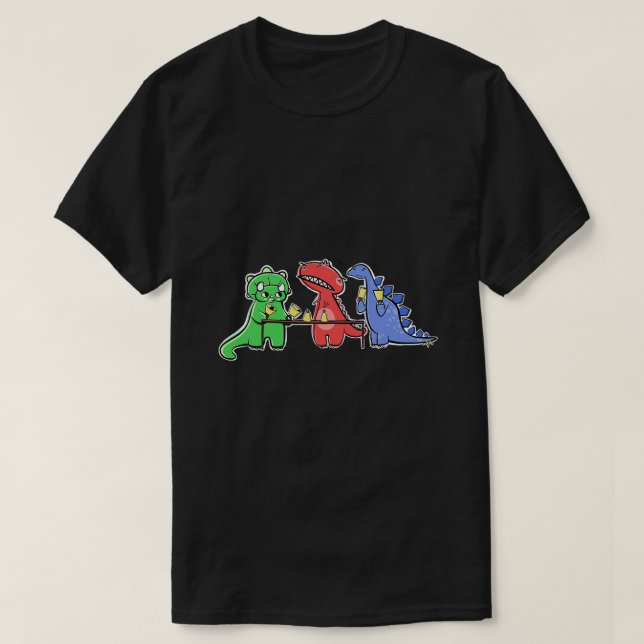 Camiseta Dinosaur Handbell (Diseño del anverso)