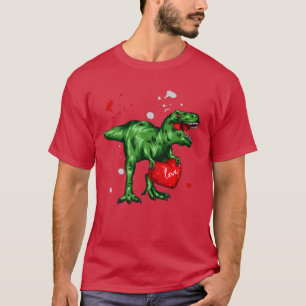 Camiseta dinosaur heart valentine