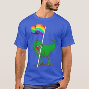 Camiseta Dinosaur Lgbt Flag Shirt Funny Gay Priris