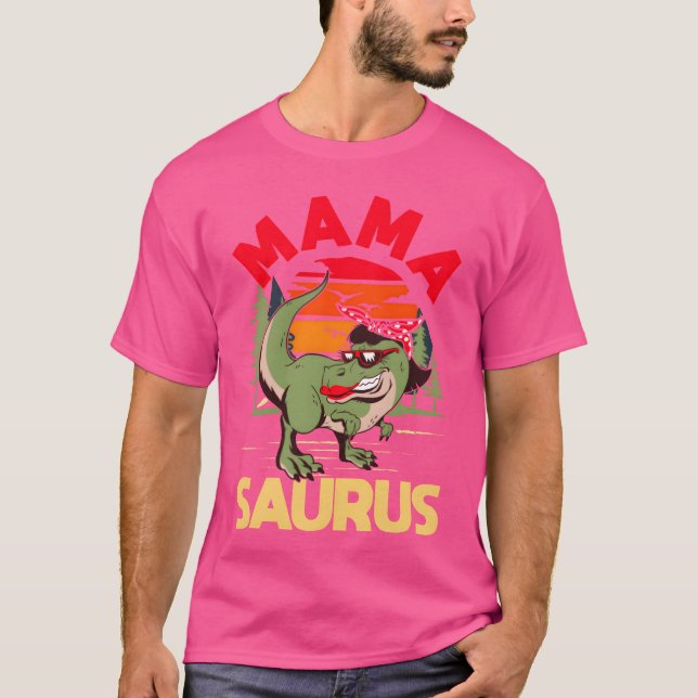 Camiseta Dinosaur Mama Funny Dino Madre divertida (Anverso)