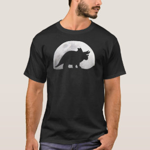 Camiseta Dinosaur Moon Triceratops Dino Paleontología