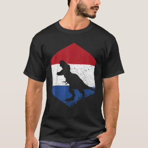 Camiseta Dinosaur Países Bajos Roots Holanda Bandera holand