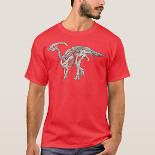 Camiseta Dinosaur Parasaurolophus Fossil Skeleton T-Shirt