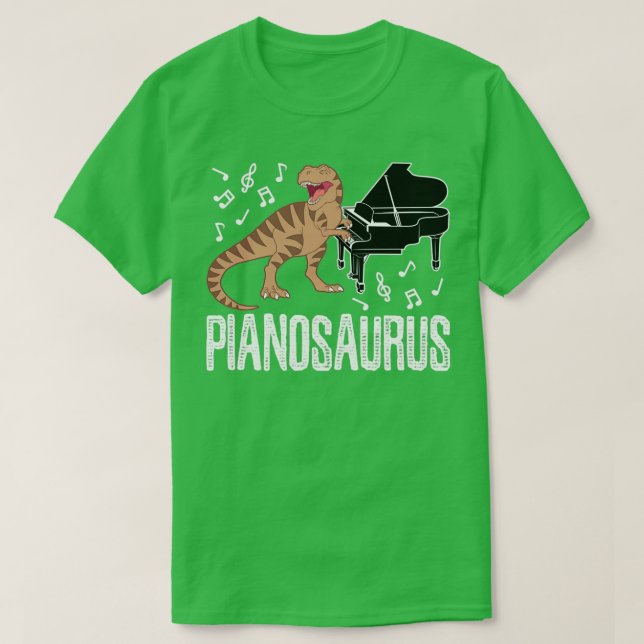 Camiseta Dinosaur Piano Pianosauro (Diseño del anverso)