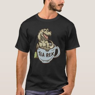 Camiseta Dinosaur Pun Tea Drinker Time Squad Dino F