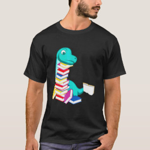 Camiseta Dinosaur Reading Book Person Or Bookish
