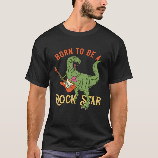 Camiseta Dinosaur Rex Rockstar  Perfect Trex Gif (Anverso)