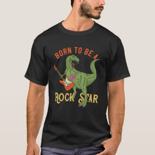 Camiseta Dinosaur Rex Rockstar Perfect Trex Gif