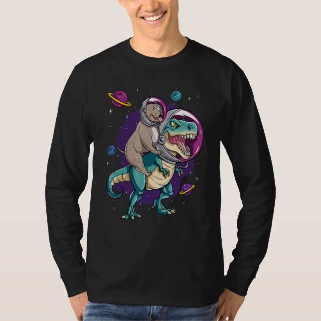 Camiseta Dinosaur Rex Space Planets Sparkles (Anverso)