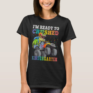 Camiseta Dinosaur Riding Monster Truck Im Ready To Crush Ki