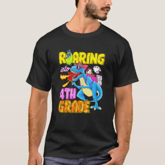 Camiseta Dinosaur Rugiendo En Los Niños De Los Maestros De