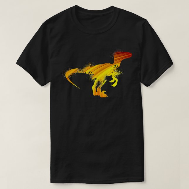 Camiseta Dinosaur Silhouette Dino Graphic  Boy Toddler Velo (Diseño del anverso)
