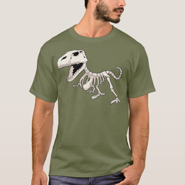 Camiseta Dinosaur Skeleton Paleontólogo (Anverso)