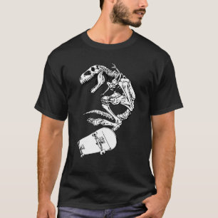 Camiseta dinosaur skeleton Skateboard fresco skater cumplea