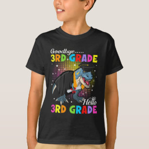 Camiseta Dinosaur T Rex Adiós 3º Grado Hola 4º Grado G