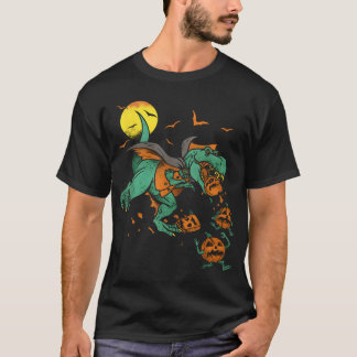 Camiseta Dinosaur T Rex Boo Halloween Boys Pumpkin Mateo