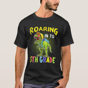 Camiseta Dinosaur T Rex Boys En El Quinto Grado De Vuelta A