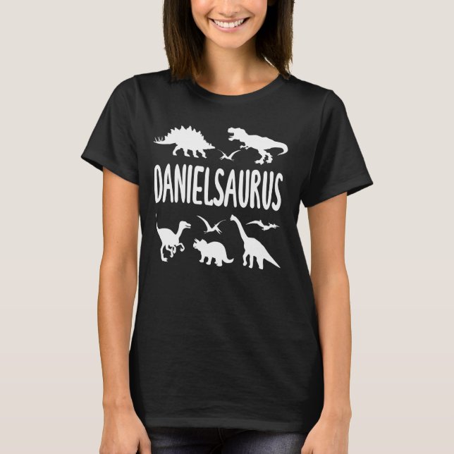 Camiseta Dinosaur T Rex Dino Daniel Danielsaurus Nombre de  (Anverso)
