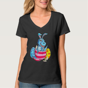 Camiseta Dinosaur T Rex Easter Bunny Eggys Ears Funny Boys 