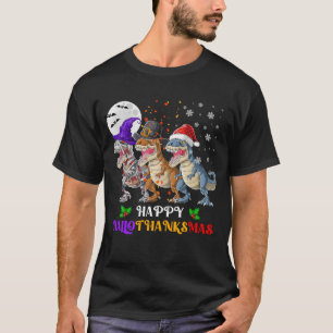 Camiseta Dinosaur T Rex Happy Hallothanksmas