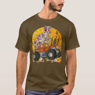 Camiseta Dinosaur T Rex Mummy Calabaza Monstruo