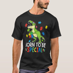 Camiseta Dinosaur T Rex Nacido Para Ser Especial Dino Autis